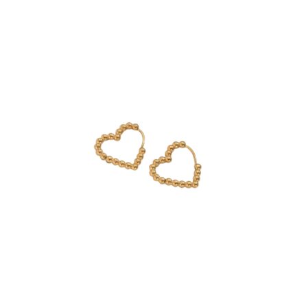 Small Heart Dot Earrings
